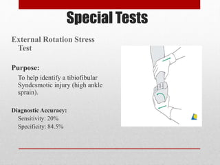 Advanced Rotation Span Test Ankle Sprain | PPTX