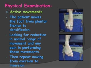 Ankle Sprains | PPTX