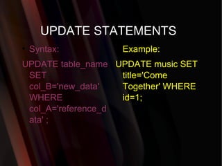 MYSQL | PPT