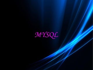 MYSQL 
