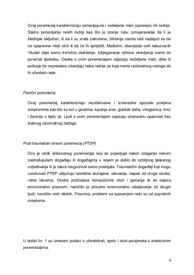 upoznavanje žene sa anksioznim poremećajem