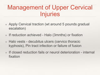 Ank spond cervical injury ppt | PPT