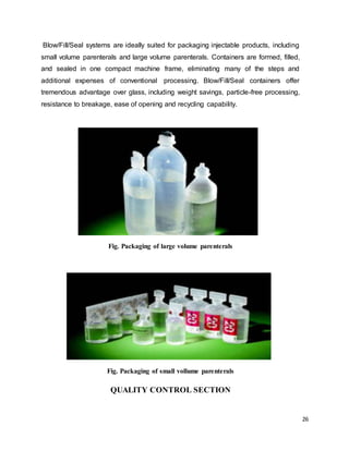 Pre Filling Injection Packing Material Details.pdf Industrial training report pharmaceutical companies | DOCX