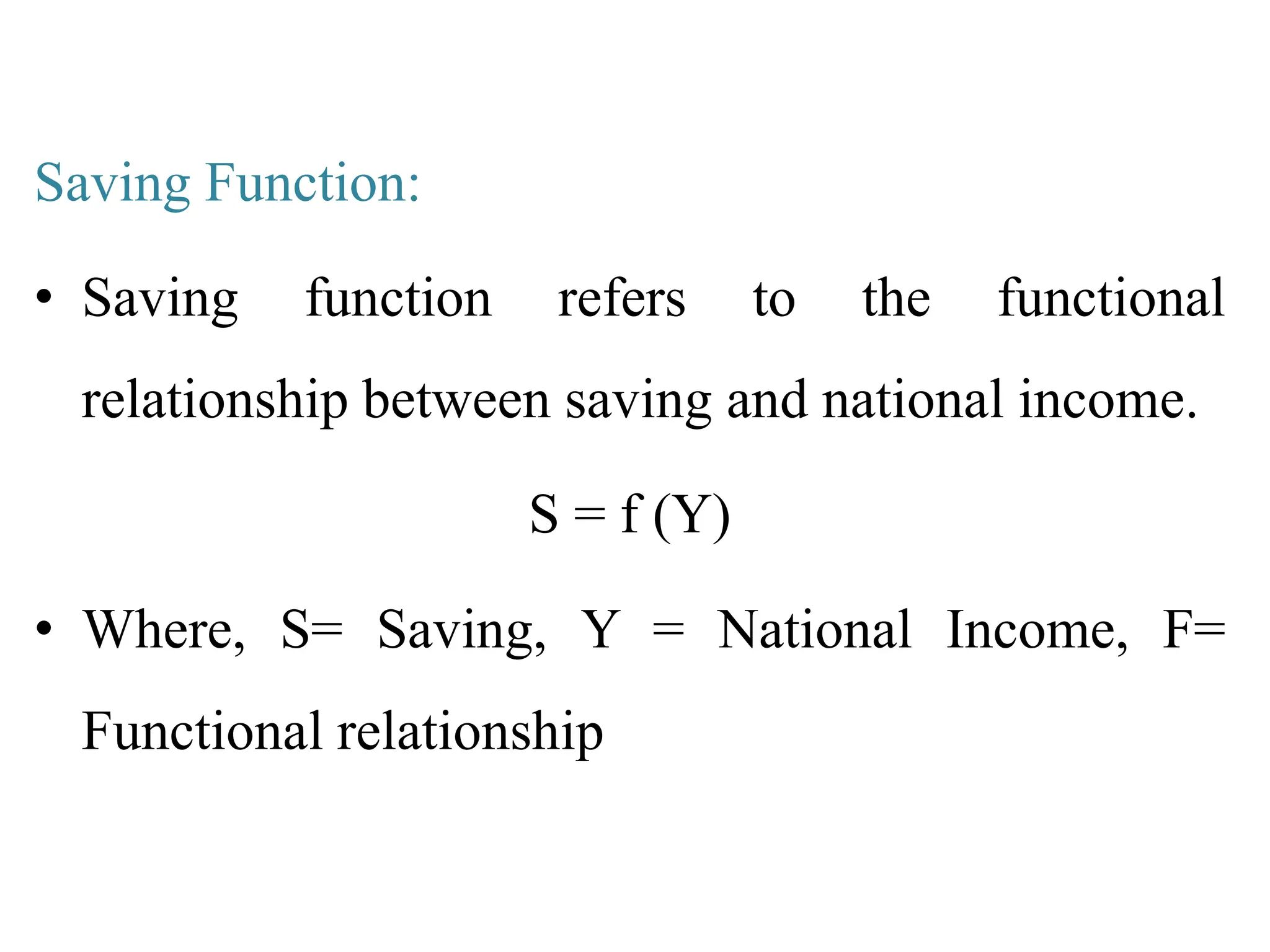Theory of saving in Saving function.pptx