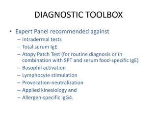 Atopy Panel ADVANCES IN DIAGNOSING PEANUT ALLERGY | PPTX