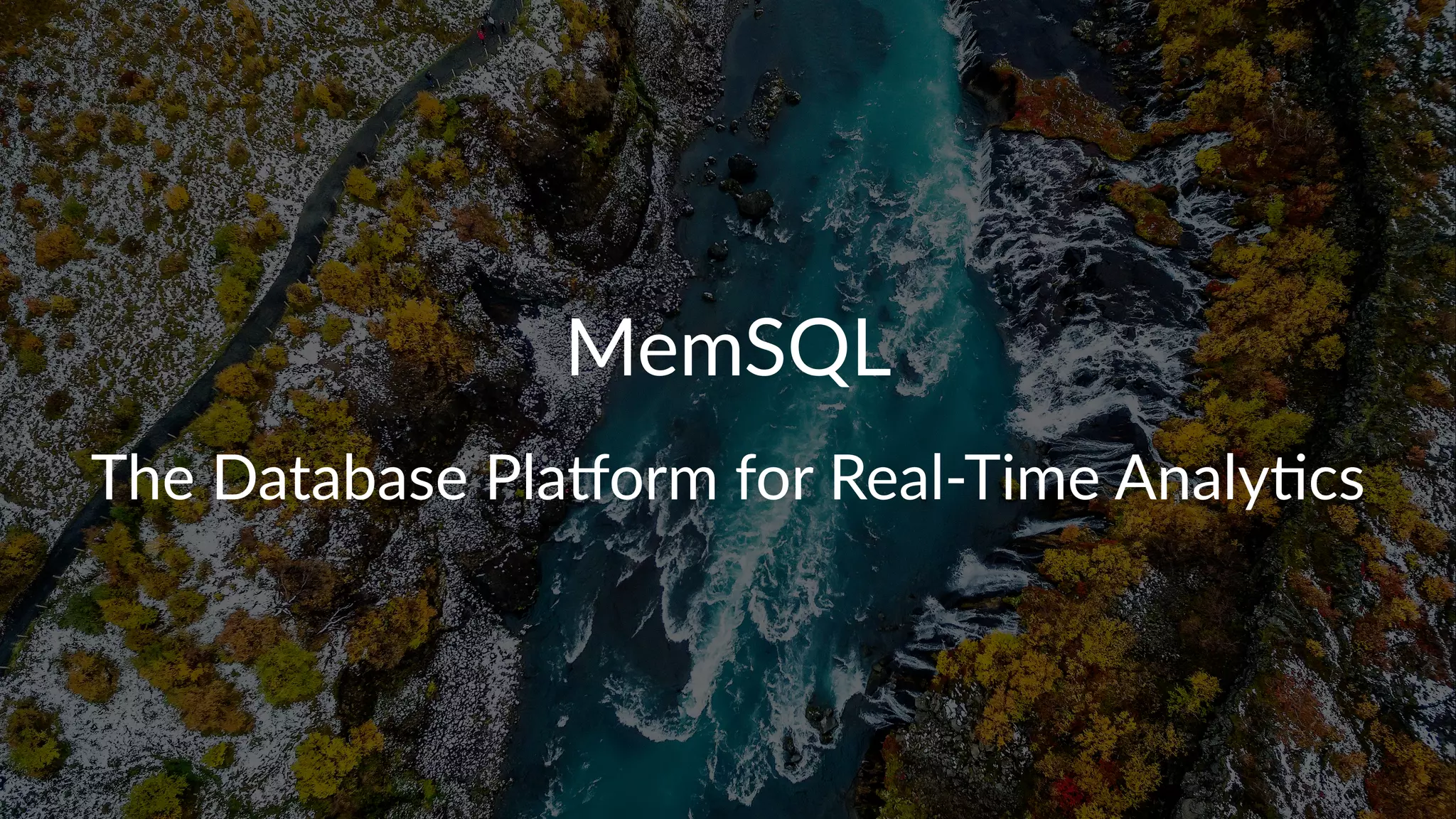 There%are%only%5%companies%on%the%
right%side%of%both%Magic%Quadrants
Oracle,(IBM,(Microso/,(SAP,(...(and(MemSQL