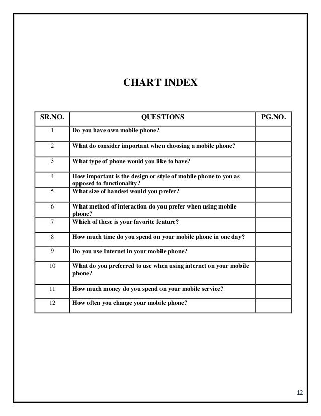 Survey Report on Mobile usage among different age group