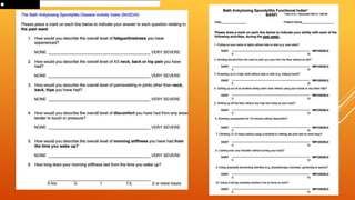 Spondylitis Questionnaire.pdf Ankylosing spondylitis | PPTX