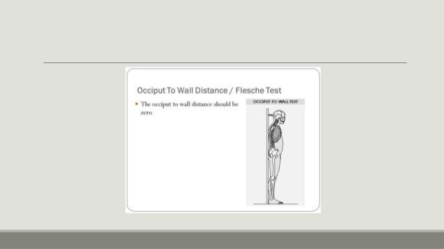 Occiput To Wall Distance Test