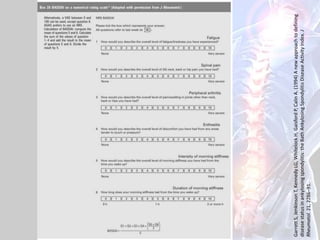Spondylitis Questionnaire.pdf Ankylosing spondylitis | PPTX