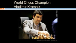 World Chess Champion
Vladimir Kramnik
12 December 2020Ratankhuman (M.P.T., Ortho & Sports)
119
 