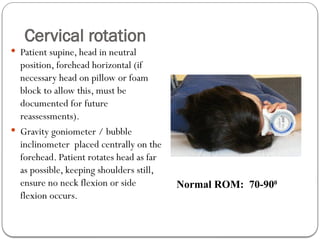 Supine Cs Rotation ankylosing spondylitis ankylosis sp.pptx