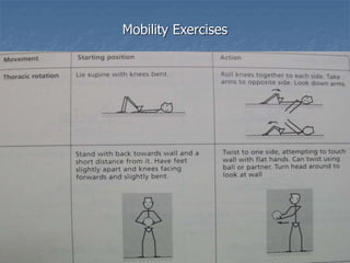Mobility Exercises
 