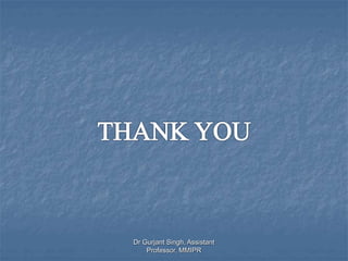 Dr Gurjant Singh, Assistant
Professor, MMIPR
 