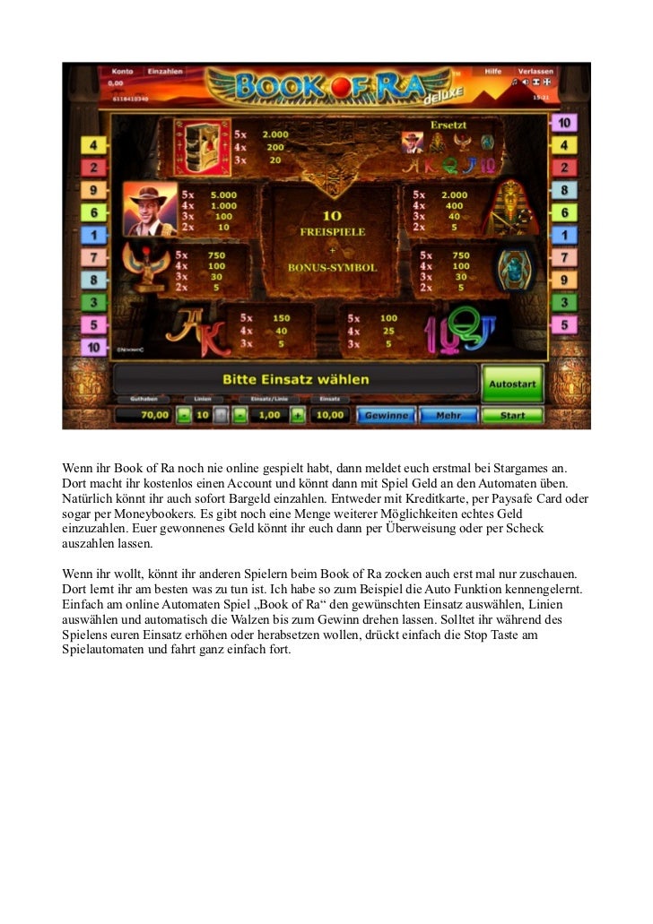 Book Of Ra Anleitung Book Of Ra Anleitung
