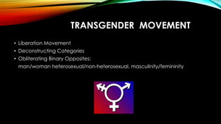 INTERSEX MOVEMENT
“‘Intersex’" is the word that describes those of us who,
without voluntary medical interventions, posses...