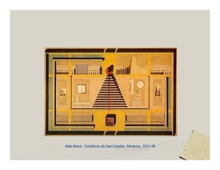Aldo Rossi, Cemitério de San Cataldo, Modena, 1971-78 
 