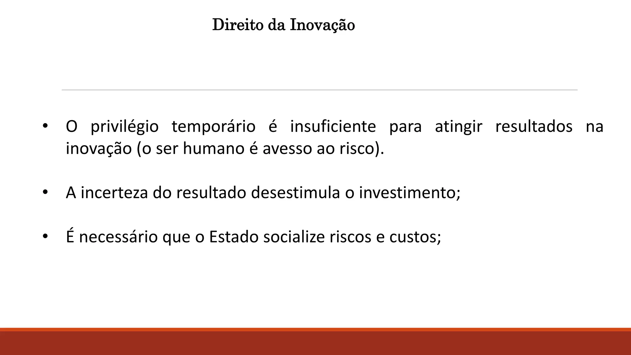 Art. 5º. Todos são iguais perante a lei, sem distinção de qualquer natureza,
garantindo-se aos brasileiros e aos estrangeiros residentes no País a inviolabilidade
do direito à vida, à liberdade, à igualdade, à segurança e à propriedade, nos
termos seguintes: XXIX - a lei assegurará aos autores de inventos industriais
privilégio temporário para sua utilização, bem como proteção às criações
industriais, à propriedade das marcas, aos nomes de empresas e a outros signos
distintivos, tendo em vista o interesse social e o desenvolvimento tecnológico e
econômico do País;
©2016 - Rede Inova São Paulo e LuizMarinello.
Todos os direitos reservados. Proibida a reprodução integral ou parcial sem o consentimento dos autores por escrito.
 