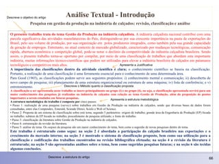 Descreve o objetivo do artigo                 Análise Textual - Introdução
                 Pesquisa em gestão da produção...