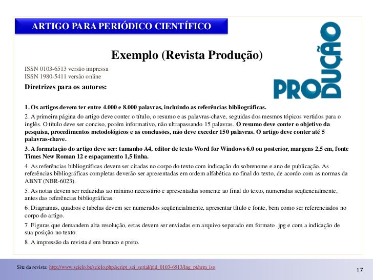 Revisao de artigos cientificos