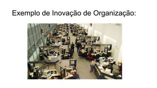 Exemplo de Inovação de Organização:
 