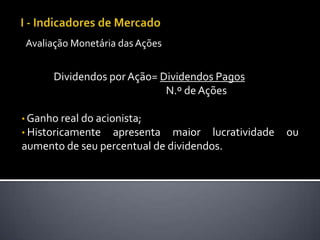 Atitudes do investidor;