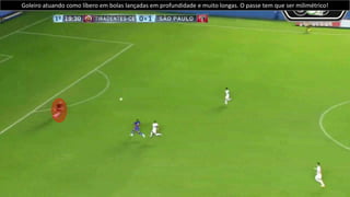 “Linha de 3” defensores avançada, deixando grande profundidade nas suas costa, posicionado no meio campo ofensivo e em
linha de impedimento, possibilitando infiltrações entre os zagueiros e lançamentos na profundidade.
 