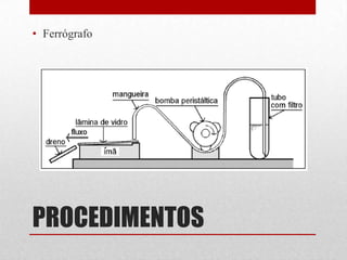 • Ferrógrafo




PROCEDIMENTOS
 