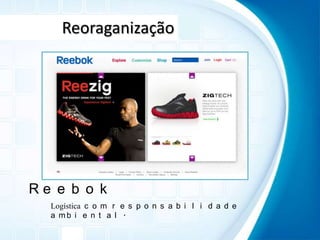 ReoraganizaçãoReebokLogística com responsabilidade ambiental.