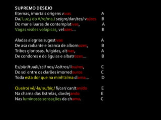 O EU lírico posiciona-se fora da descrição.