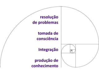 resolução
de problemas

   tomada de
  consciência

   Integração

  produção de
conhecimento
 