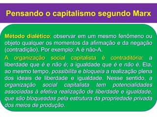 Análise do capitalismo por karl marx | PPT