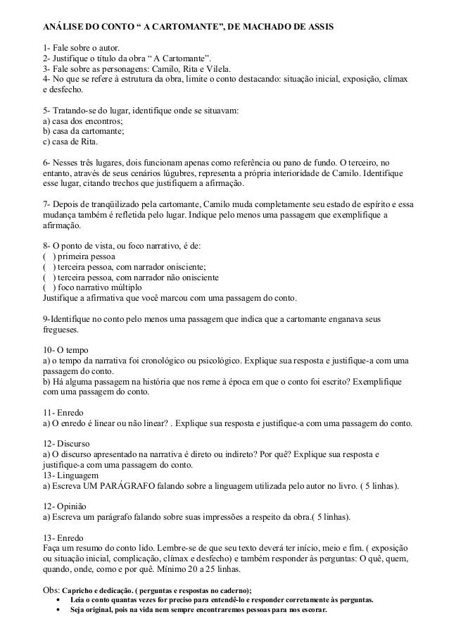 Analise Do Conto