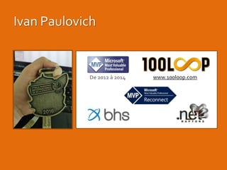 De 2012 à 2014
Ivan Paulovich
www.100loop.com
 