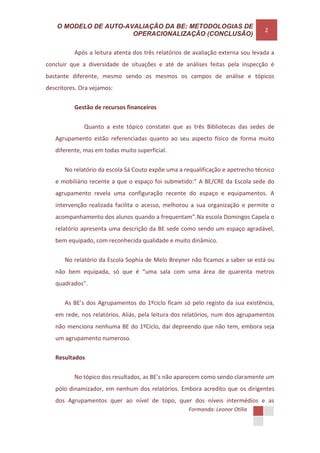 Anlise e comentário