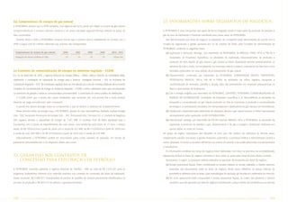 (iv) Compromissos de compra de gás natural                                                                               23. Informações sobre segmentos de negócios
A PETROBRAS assinou com a YPFB contratos, com vigência até 2019, tendo por objeto a compra de gás natural,
comprometendo-se a comprar volumes mínimos a um preço calculado segundo fórmula atrelada ao preço do                     A PETROBRAS é uma Companhia que opera de forma integrada, sendo a maior parte da produção de petróleo e
óleo combustível.                                                                                                        gás da área de Exploração e Produção transferida para outras áreas da PETROBRAS.
   Durante 2002 e 2005 a PETROBRAS comprou menos que o volume mínimo estabelecido no contrato com a                        Nas demonstrações por áreas de negócio, as operações da Companhia estão apresentadas de acordo com o
YPFB e pagou US$ 82 milhões referentes aos volumes não transportados.                                                    modelo de organização e gestão aprovada em 23 de outubro de 2000, pelo Conselho de Administração da
                                                                                                                         PETROBRAS, contendo as seguintes áreas:
  Compromissos de compra de gás natural              2006          2007         2008         2009         2010 - 2019      (a) Exploração e produção: abrange , por intermédio da PETROBRAS, da BRASOIL, PNBV, PIFCo e PIB BV e
                                3
  Obrigação de volume (milhões m /dia)                  24           24            24           24          24/por ano         Sociedades de Propósitos Específicos, as atividades de exploração, desenvolvimento da produção e
                                                                                                                               produção de óleo, líquido de gás natural e gás natural no Brasil, objetivando atender, prioritariamente, as
                                                                                                                               refinarias do país e, ainda, comercializando nos mercados interno e externo o excedente de óleo bem como
(v) Contratos de comercialização de energia no ambiente regulado - CCEAR                                                       derivados produzidos em suas plantas de processamento de gás natural.
Em 16 de dezembro de 2005, a Agência Nacional de Energia Elétrica – ANEEL realizou licitação, na modalidade leilão,        (b) Abastecimento: contempla, por intermédio da PETROBRAS, DOWNSTREAM (REFAP), TRANSPETRO,
objetivando a contratação de capacidade de energia para o Sistema Interligado Nacional – SIN, no Ambiente de                    PETROQUISA, BRASOIL, PIFCo, PIB BV e PNBV, as atividades de refino, logística, transporte e
Contratação Regulada – ACR. Tal contratação regulada deve ser formalizada por meio de contratos bilaterais denominados          comercialização de derivados, petróleo e alcoóis, além das participações em empresas petroquímicas no
Contratos de Comercialização de Energia no Ambiente Regulado – CCEAR, a serem celebrados entre cada concessionária              Brasil e duas plantas de fertilizantes.
ou autorizada de geração e todas as concessionárias, permissionárias e autorizadas do serviço público de distribuição.     (c) Gás e Energia: engloba, por intermédio da PETROBRAS, GASPETRO, PETROBRAS COMERCIALIZADORA DE
   O CCEAR prevê que a receita das usinas vendedoras seja composta por uma parcela fixa e outra variável,                      ENERGIA, BR DISTRIBUIDORA, Sociedades de Propósitos Específicos e as Termoelétricas as atividades de
devendo ser paga mensalmente pelo comprador.                                                                                   transporte e comercialização do gás natural produzido no País ou importado, a produção e comercialização
   A parcela fixa deverá abranger todos os componentes a que se destina a cobertura do empreendimento.                         de energia e as participações societárias em transportadoras e distribuidoras de gás natural e em termelétricas.
   Neste primeiro leilão de energia nova, a PETROBRAS, através de suas Termoelétricas (Baixada Santista Energia            (d) Distribuição: responsável pela distribuição de derivados, álcoois e gás natural veicular no Brasil, representada
Ltda. - BSE, Sociedade Fluminense de Energia Ltda. - SFE, Termoceará Ltda., Termorio S.A., e Unidade de Negócios                principalmente pelas operações da BR DISTRIBUIDORA.
Três Lagoas), vendeu a capacidade de energia de 1.391 MW. O resultado final do leilão significará para a                   (e) Internacional: abrange, por intermédio da PIB BV Holanda, BRASOIL, BOC e PETROBRAS, as atividades de
Companhia, com a venda da disponibilidade das suas usinas, uma receita fixa pelo prazo de 15 anos, a valores                   exploração e produção de petróleo e gás, abastecimento e de gás e energia e distribuição realizadas em
atuais, de R$ 199.843/ano a partir de 2008 com a venda de 352 MW, de R$ 210.878/ano a partir de 2009 com                       quinze países ao redor do mundo.
a venda de mais 469 MW e de R$ 277.928/ano a partir de 2010 com a venda de 570 MW.                                       No grupo de órgãos corporativos são alocados os itens que não podem ser atribuídos às demais áreas,
   Adicionalmente a PETROBRAS poderá ser remunerada pelos custos variáveis de operação, em função de                     notadamente aqueles vinculados à gestão financeira corporativa, o overhead relativo à Administração Central e
parâmetros pré-estabelecidos e do despacho efetivo das usinas.                                                           outras despesas, inclusive as atuariais referentes aos planos de pensão e de saúde destinados aos aposentados
                                                                                                                         e beneficiários.
                                                                                                                           As informações contábeis por áreas de negócio foram elaboradas com base na premissa da controlabilidade,
22. Garantias aos contratos de                                                                                           objetivando atribuir às áreas de negócio somente os itens sobre os quais estas áreas tenham efetivo controle.
    concessão para exploração de petróleo                                                                                  Destacamos, a seguir, os principais critérios utilizados na apuração de resultados por áreas de negócio:
                                                                                                                           (a) Receita operacional líquida: foram consideradas as receitas relativas às vendas realizadas a clientes externos,
A PETROBRAS concedeu garantias à Agência Nacional de Petróleo - ANP no total de R$ 5.253.287 para os                           acrescidas dos faturamentos entre as áreas de negócio, tendo como referência os preços internos de
programas exploratórios mínimos e/ou extensão previstos nos contratos de concessão das áreas de exploração.                    transferência definidos entre as áreas, cujas metodologias de apuração são focadas em parâmetros de mercado.
Desse montante, R$ 4.388.977 correspondem ao penhor do petróleo de campos previamente identificados e já                   (b) No lucro operacional estão computados a receita operacional líquida, os custos dos produtos e serviços
em fase de produção e R$ 864.310 se referem a garantias bancárias.                                                              vendidos, que são apurados por área de negócio considerando o preço interno de transferência e os demais




108     PETR OBRA S      AnÁlise Financeira e Demonstrações contábeis                         2005                                           PETR OBRA S      AnÁlise Financeira e Demonstrações contábeis                      2005     109
 