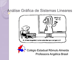 Análise Gráfica de Sistemas Lineares Colégio Estadual Rômulo Almeida Professora Angélica Brasil 