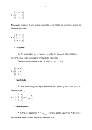 129 
devem ser utilizadas. A rotação mais utilizada é a Varimax normalizada, pois esta 
mantem os eixos perpendiculares entre si, ou seja, ortogonais. 
A Figura 65 mostra a caixa de seleção de comandos para ACP, seleciona-se: 
Loadings/ no Factor rotation (Varimax normalized)/Summary:Factor loadings, 
para se fazer a rotação nos eixos, possibilitando uma melhor visualização das 
variáveis mais representativas em cada componente. 
Figura 65 - Caixa de seleção para a rotação varimax normalized. 
A Figura 66 mostra o resultado dos Factor Loadings, após a rotação varimax 
normalized. 
Figura 66 - Composição dos fatores. 
 