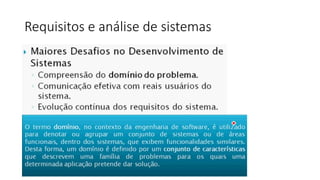 Requisitos e análise de sistemas

 