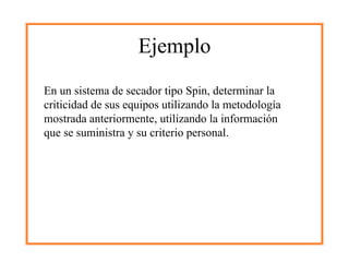 Análisis De Criticidad