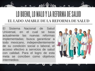 Análisis de la reforma de salud en méxico | PDF