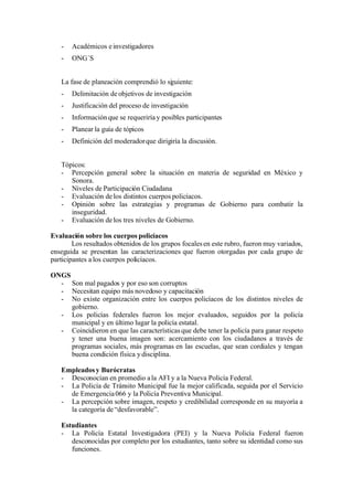 AnáLisis Seguridad PúBlica Hermosillo