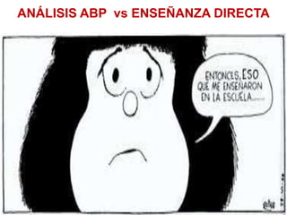 ANÁLISIS ABP vs ENSEÑANZA DIRECTA
 