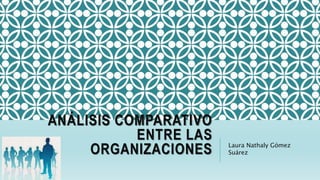ANÁLISIS COMPARATIVO
ENTRE LAS
ORGANIZACIONES Laura Nathaly Gómez
Suárez
 