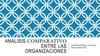 ANÁLISIS COMPARATIVO
ENTRE LAS
ORGANIZACIONES
Juan David Rojas Artunduaga
Universidad ECCI
 