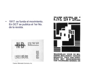 1917: se funda el movimiento. En OCT se publica el 1er No. de la revista.  Fuente: Wikimedia Commons, Inc. 