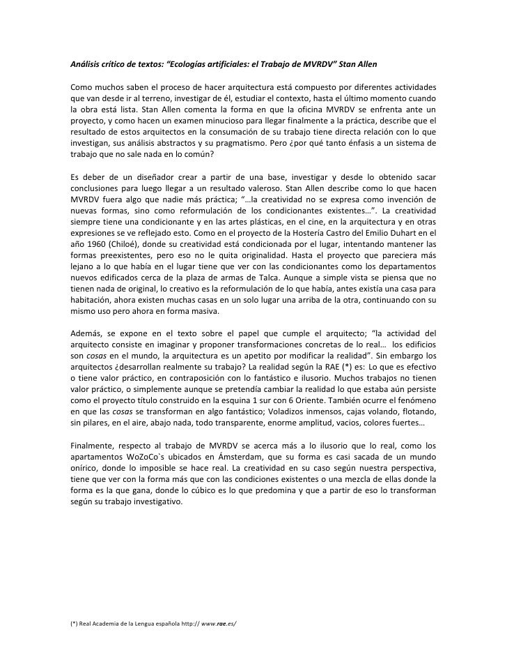 Análisis Crítico De Textos