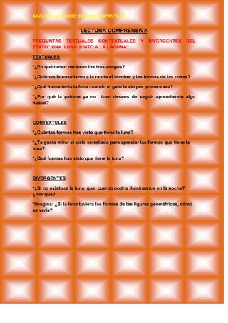 AnáLisis De 3ero  Una Luna Junto A