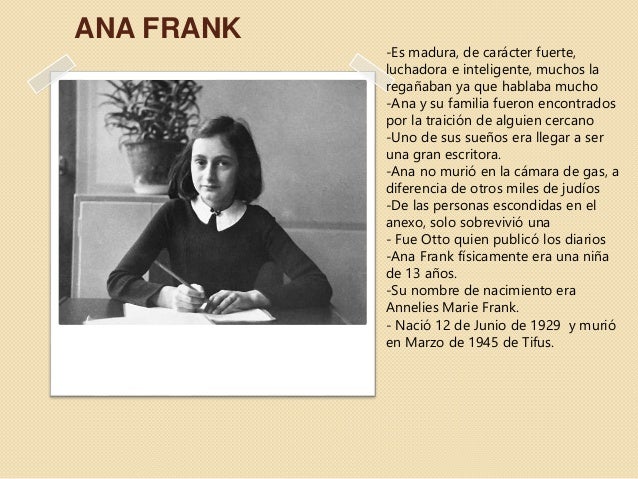 Análisis de ana frank