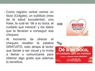 Análisis de anuncio publicitario colgate | PPTX